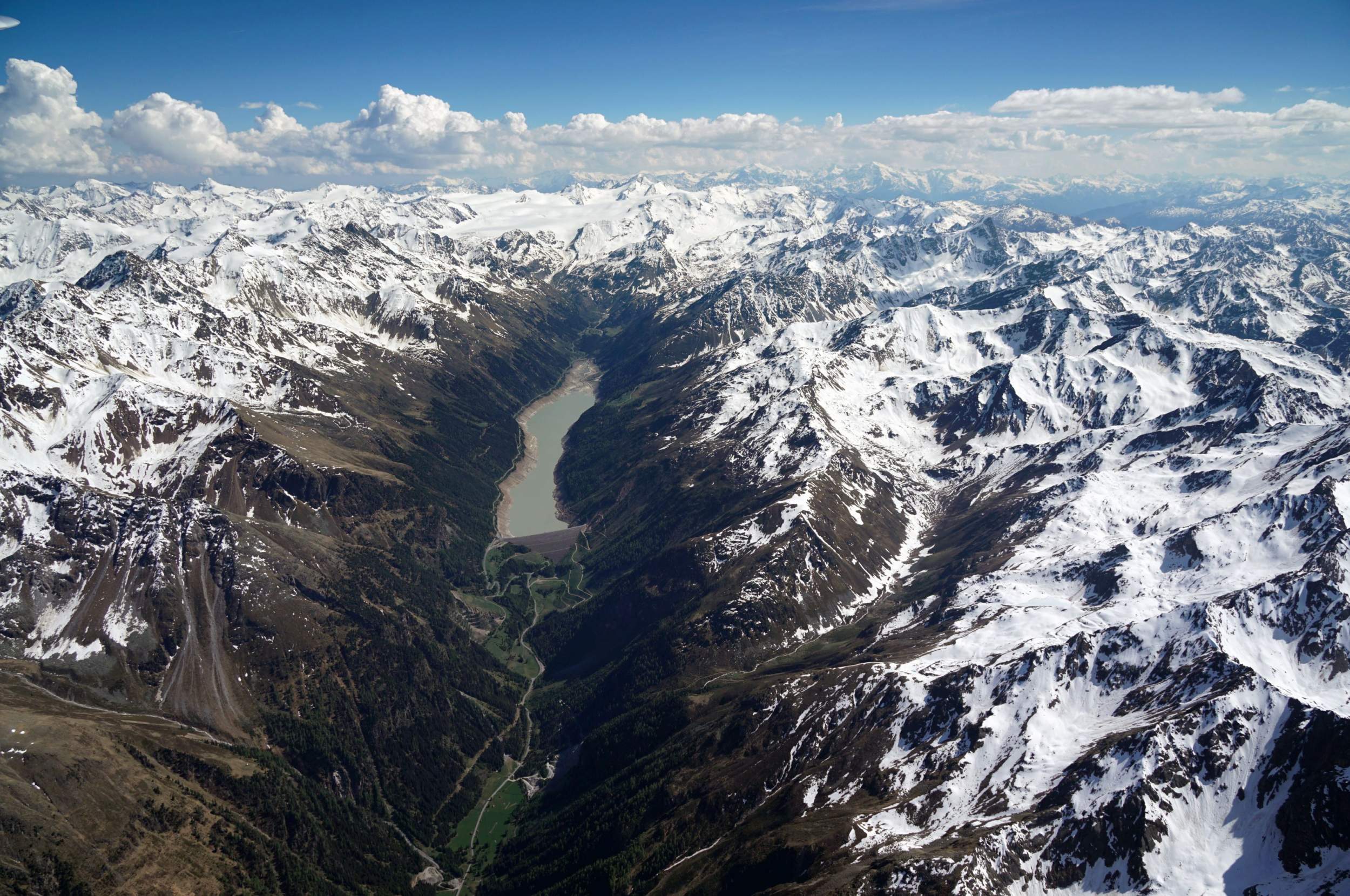 Kaunertal aus der Luft