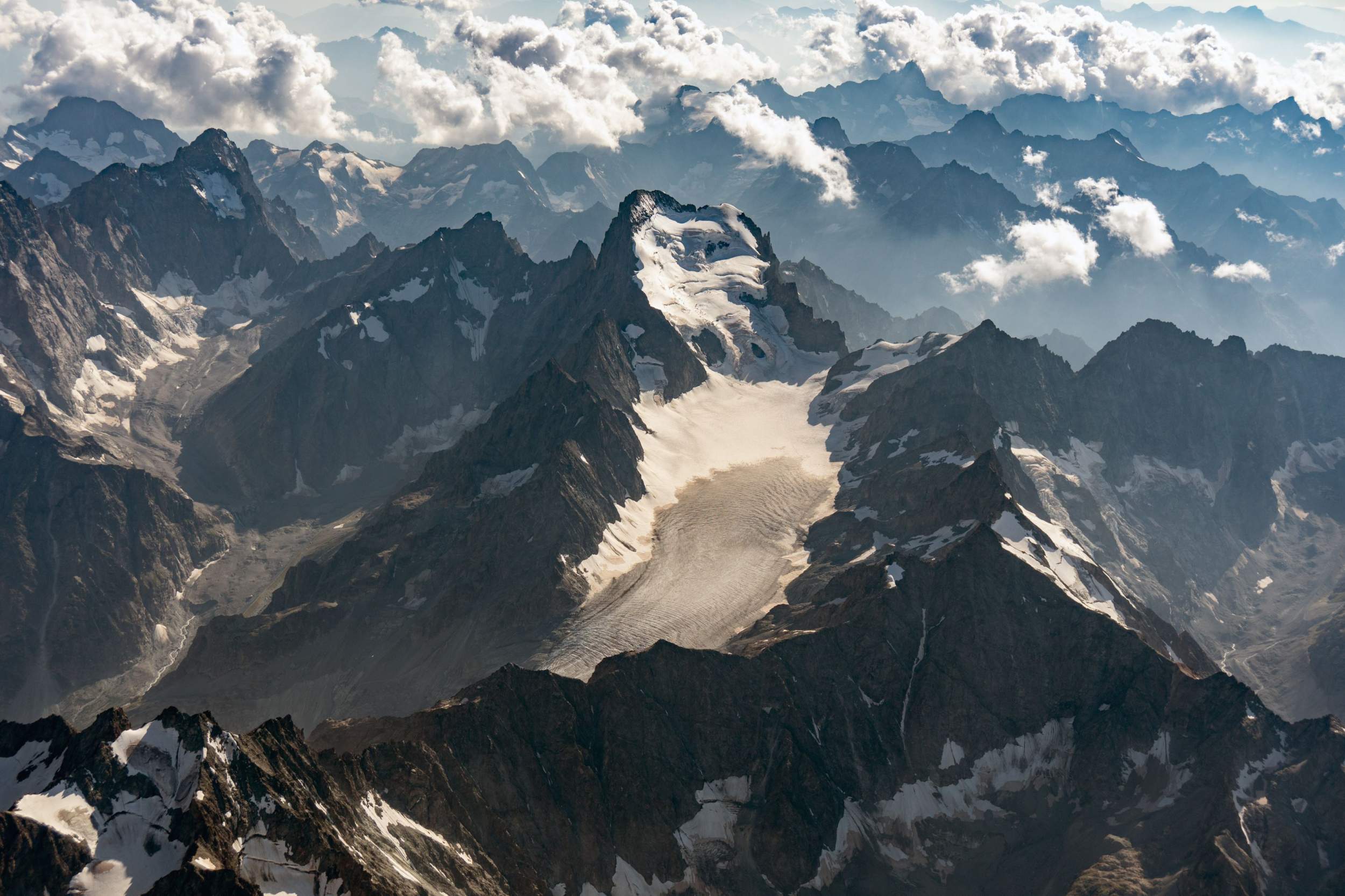 Glacier Blanc und Barre des Écrins